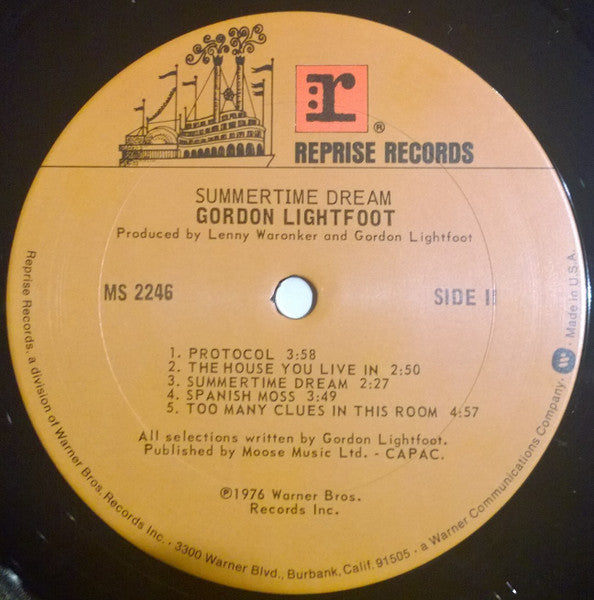 Gordon Lightfoot - Summertime Dream - LP 3