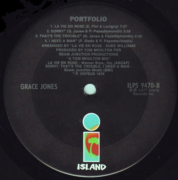 Grace Jones - Portfolio - LP 4