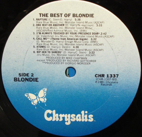 Blondie - The Best Of Blondie - LP 4