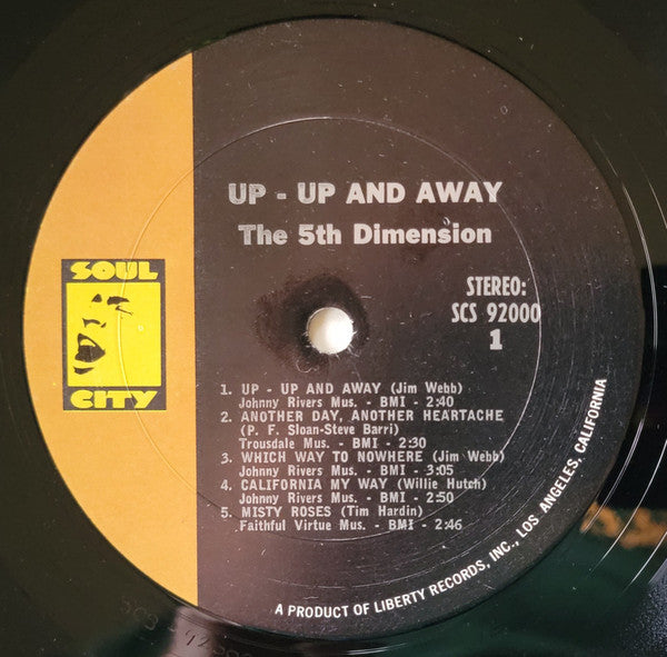 The 5th Dimension - Up, Up And Away - LP 3