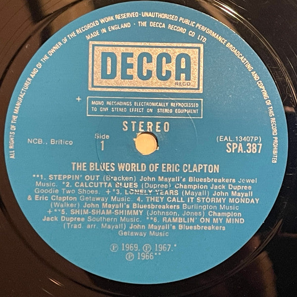 Various - The Blues World Of Eric Clapton - Vinyl, LP, Compilation 3