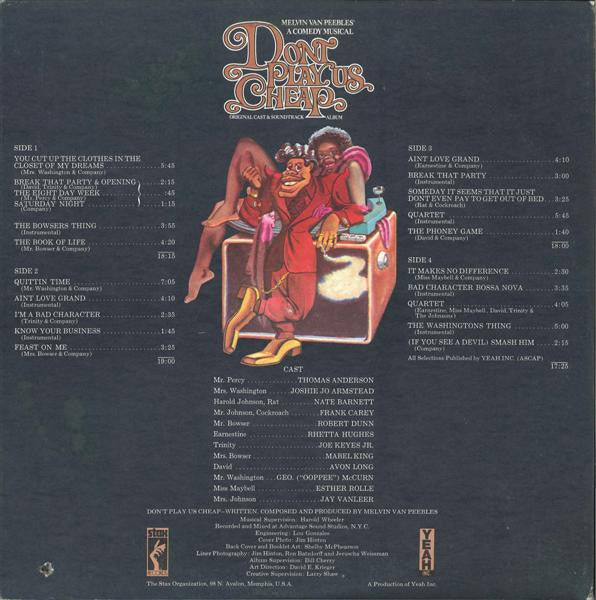 Melvin Van Peebles - Don't Play Us Cheap (Original Cast & Soundtrack Album) - LP 3