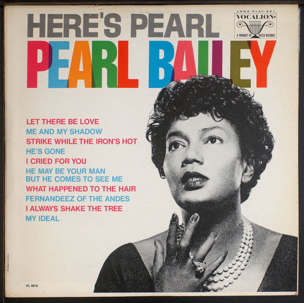 Pearl Bailey - Here's Pearl - VINTAGE vinyl record for sale