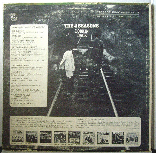 The 4 Seasons - Lookin' Back - LP 2