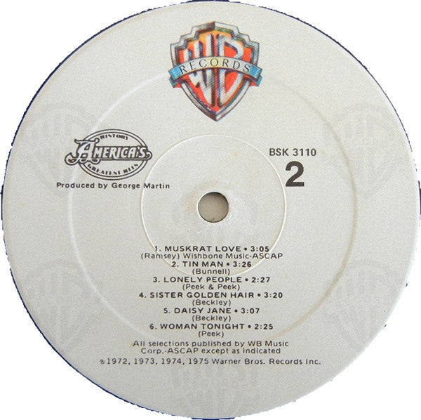 America - History · America's Greatest Hits - LP 4