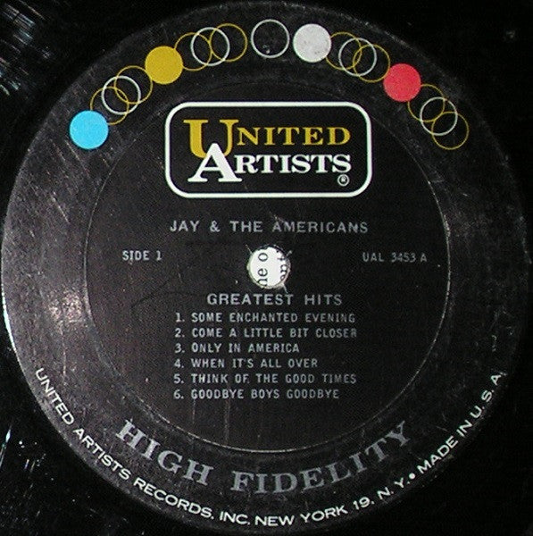 Jay And The Americans - Jay And The Americans Greatest Hits - LP 3