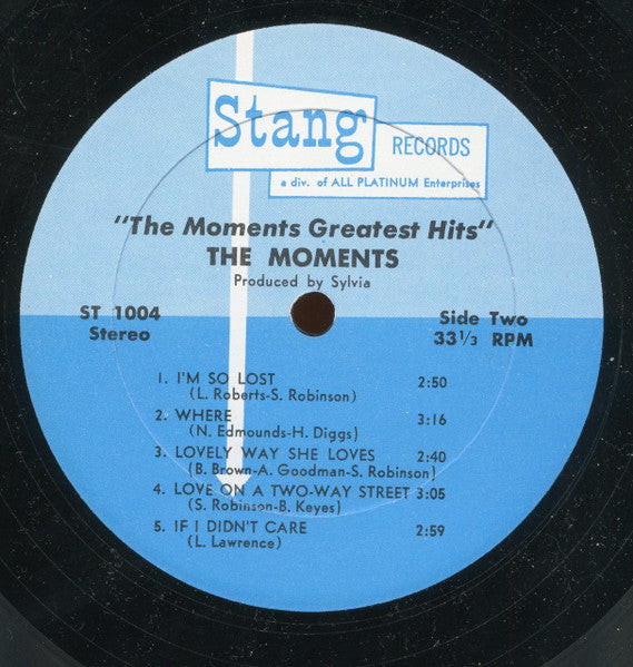 The Moments - The Moments Greatest Hits - LP 4