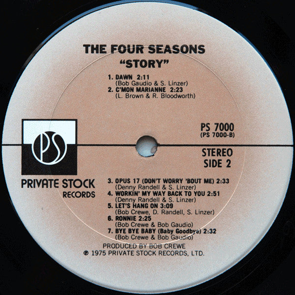 The Four Seasons - The Four Seasons Story - LP 5