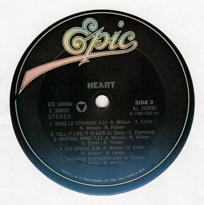 Heart - Greatest Hits / Live - Vinyl, LP, Compilation, Reissue, Stereo 5