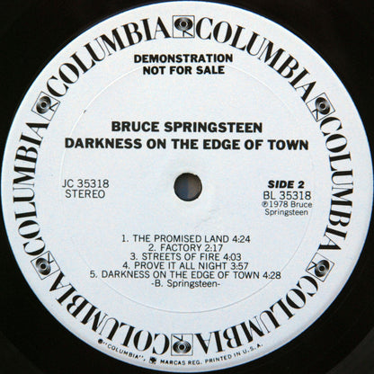 Bruce Springsteen - Darkness On The Edge Of Town - LP 4
