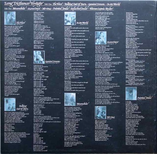 The Moody Blues - Long Distance Voyager - LP 2