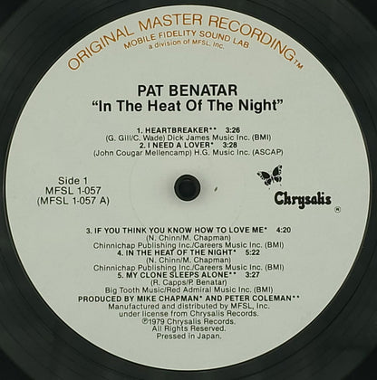 Pat Benatar - In The Heat Of The Night - LP 3