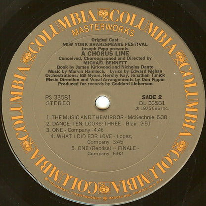 Original Cast - A Chorus Line - Original Cast Recording - LP 4