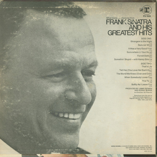 Frank Sinatra - Frank Sinatra's Greatest Hits - LP 2