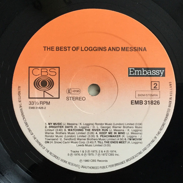 Loggins And Messina - The Best Of - LP 4
