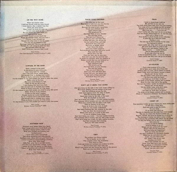 Crosby, Stills, Nash & Young - 4 Way Street - LP 2
