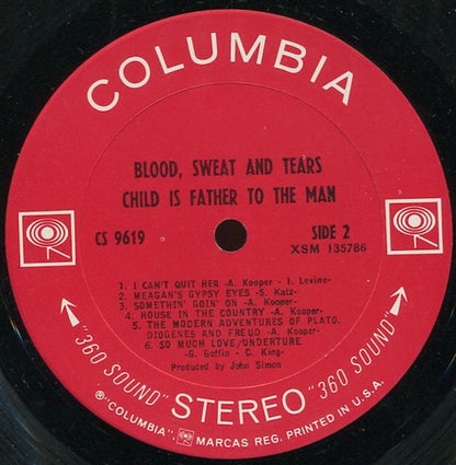 Blood, Sweat And Tears - Child Is Father To The Man - LP 4