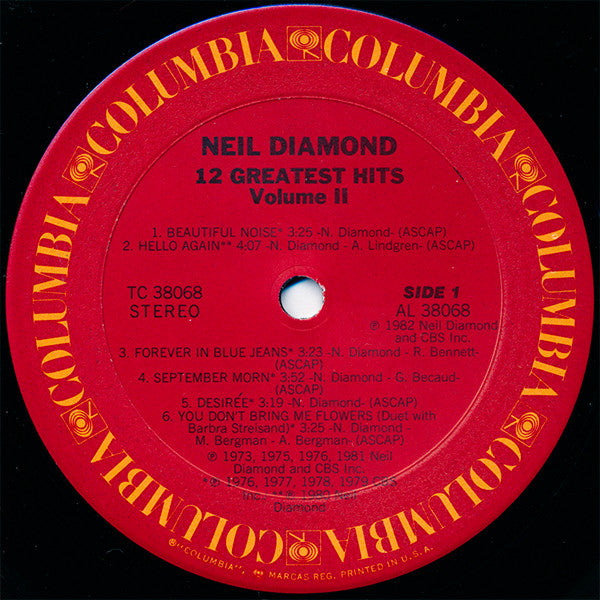 Neil Diamond - 12 Greatest Hits, Vol. II - LP 3