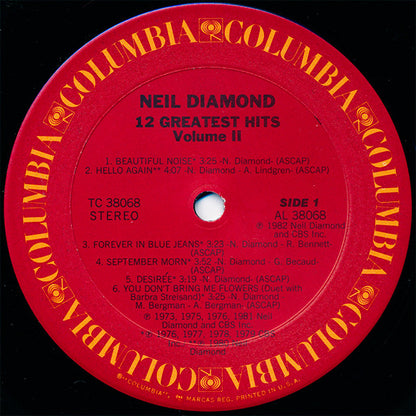 Neil Diamond - 12 Greatest Hits, Vol. II - LP 3