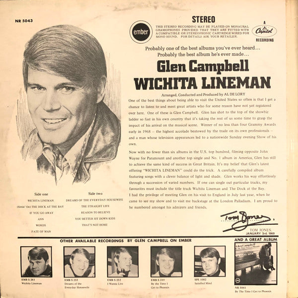 Glen Campbell - Wichita Lineman - LP 2