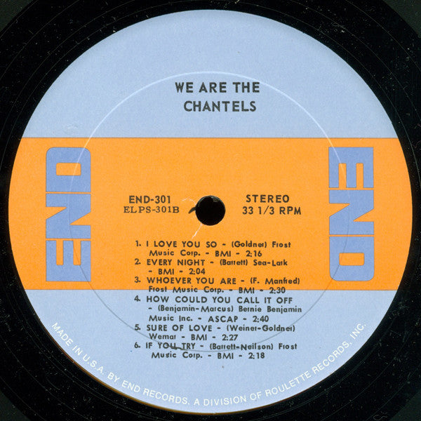The Chantels - We Are The Chantels - LP 4