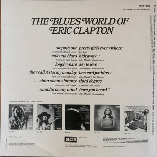 Various - The Blues World Of Eric Clapton - Vinyl, LP, Compilation 2