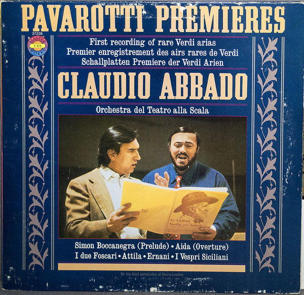 Pavarotti, Claudio Abbado - Pavarotti Premieres - LP