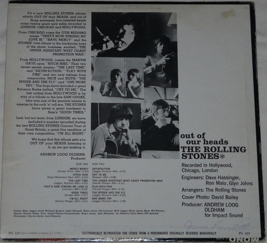 The Rolling Stones - Out Of Our Heads - LP 2