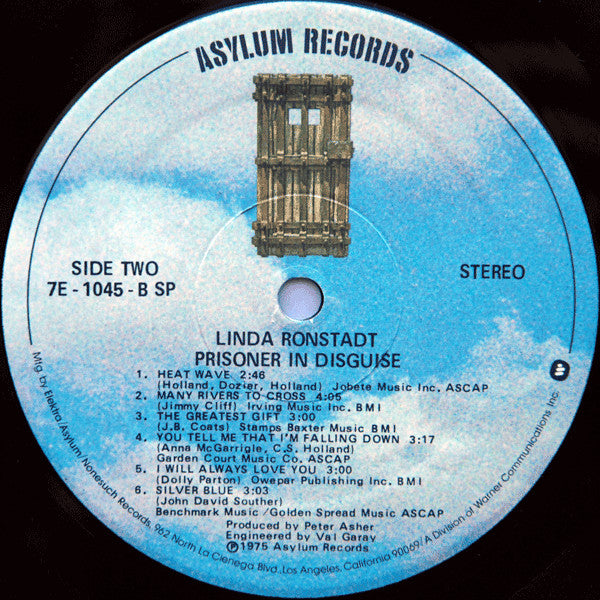 Linda Ronstadt - Prisoner In Disguise - LP 5