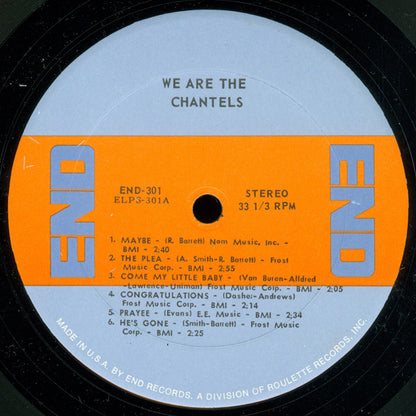 The Chantels - We Are The Chantels - LP 3