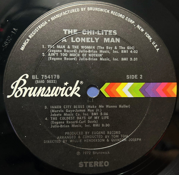 The Chi-Lites - A Lonely Man - LP 4