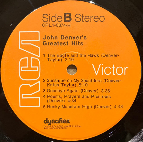 John Denver - John Denver's Greatest Hits - LP 4