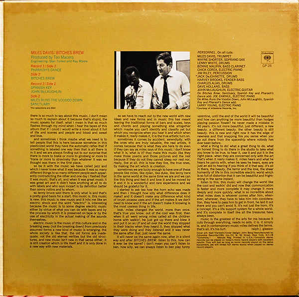 Miles Davis - Bitches Brew - LP 3