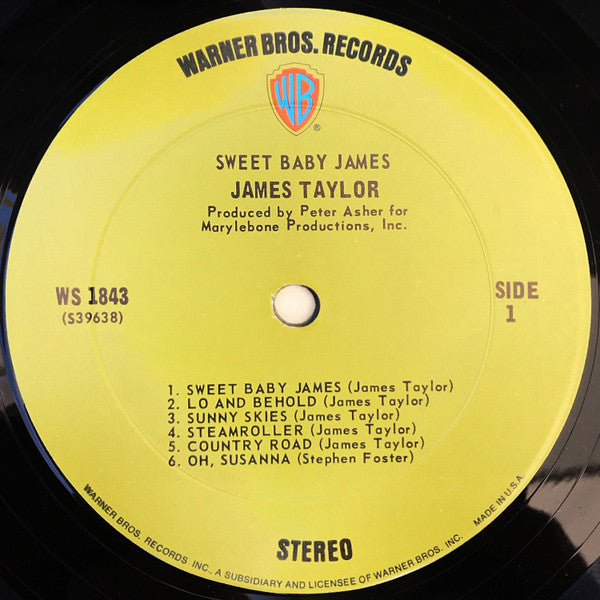 James Taylor - Sweet Baby James - LP 3