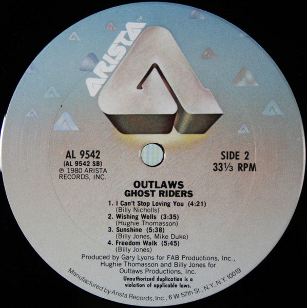 Outlaws - Ghost Riders - Vinyl, LP, Album 4
