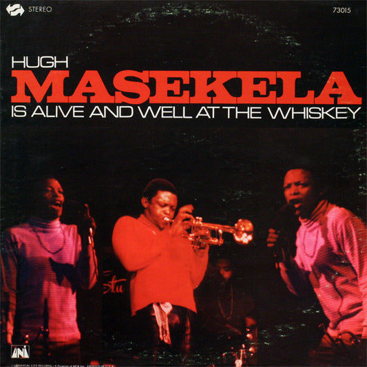 Hugh Masekela - Is Alive and Well at the Whiskey - VINTAGE vinyl record for sale