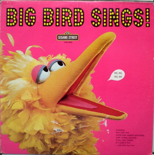 Sesame Street - Big Bird Sings - VINTAGE vinyl record for sale
