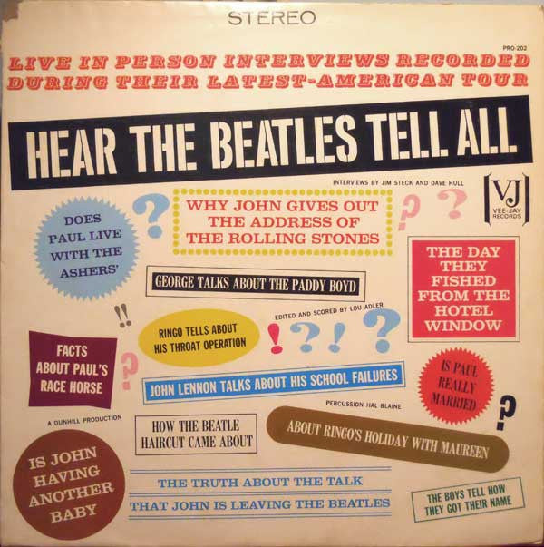 The Beatles - Hear The Beatles Tell All - VINTAGE vinyl record for sale