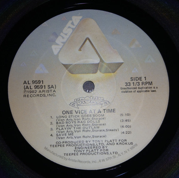Krokus - One Vice At A Time - LP 3