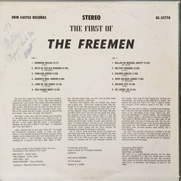 The Freemen - The First Of The Freemen - LP 2