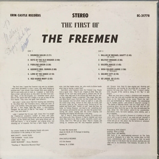 The Freemen - The First Of The Freemen - LP 2