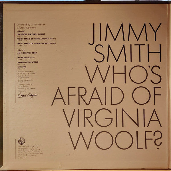Jimmy Smith - Who's Afraid Of Virginia Woolf? - LP 3