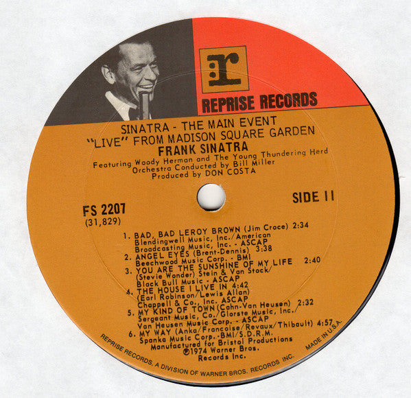 Frank Sinatra - The Main Event (Live) - LP 4