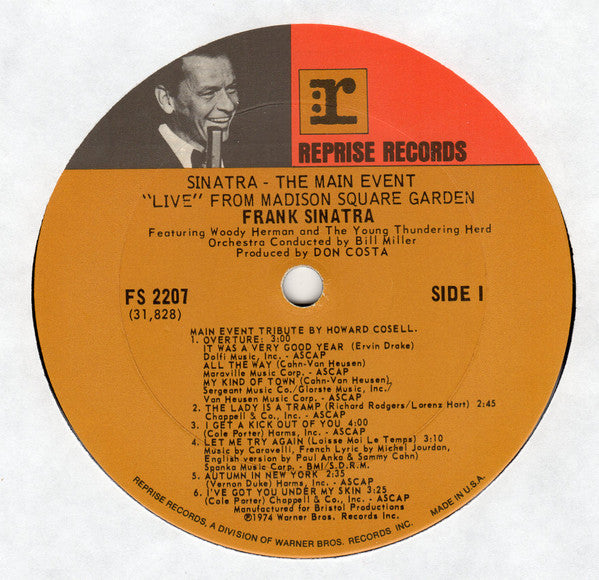 Frank Sinatra - The Main Event (Live) - LP 3