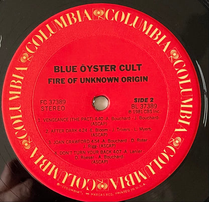 Blue Öyster Cult - Fire Of Unknown Origin - LP 4