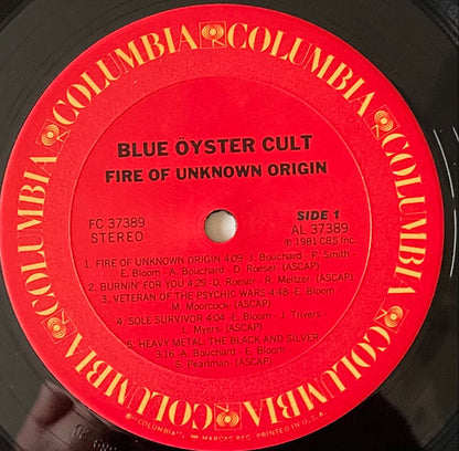 Blue Öyster Cult - Fire Of Unknown Origin - LP 3