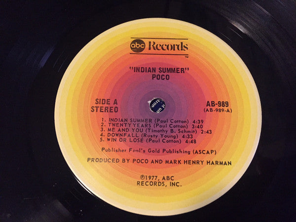 Poco - Indian Summer - LP 3