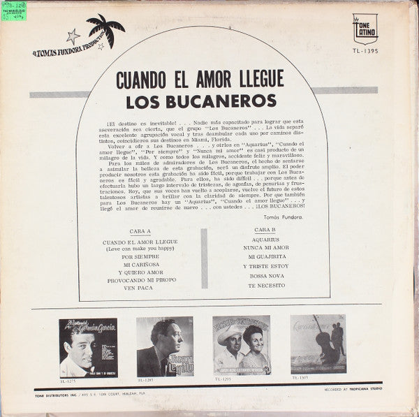 Los Bucaneros - Cuande El Amor Llegue - LP 2