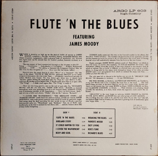 James Moody - Flute 'N The Blues - LP 2