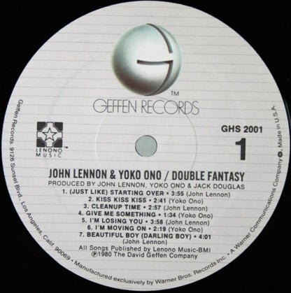 John Lennon & Yoko Ono - Double Fantasy - LP 3